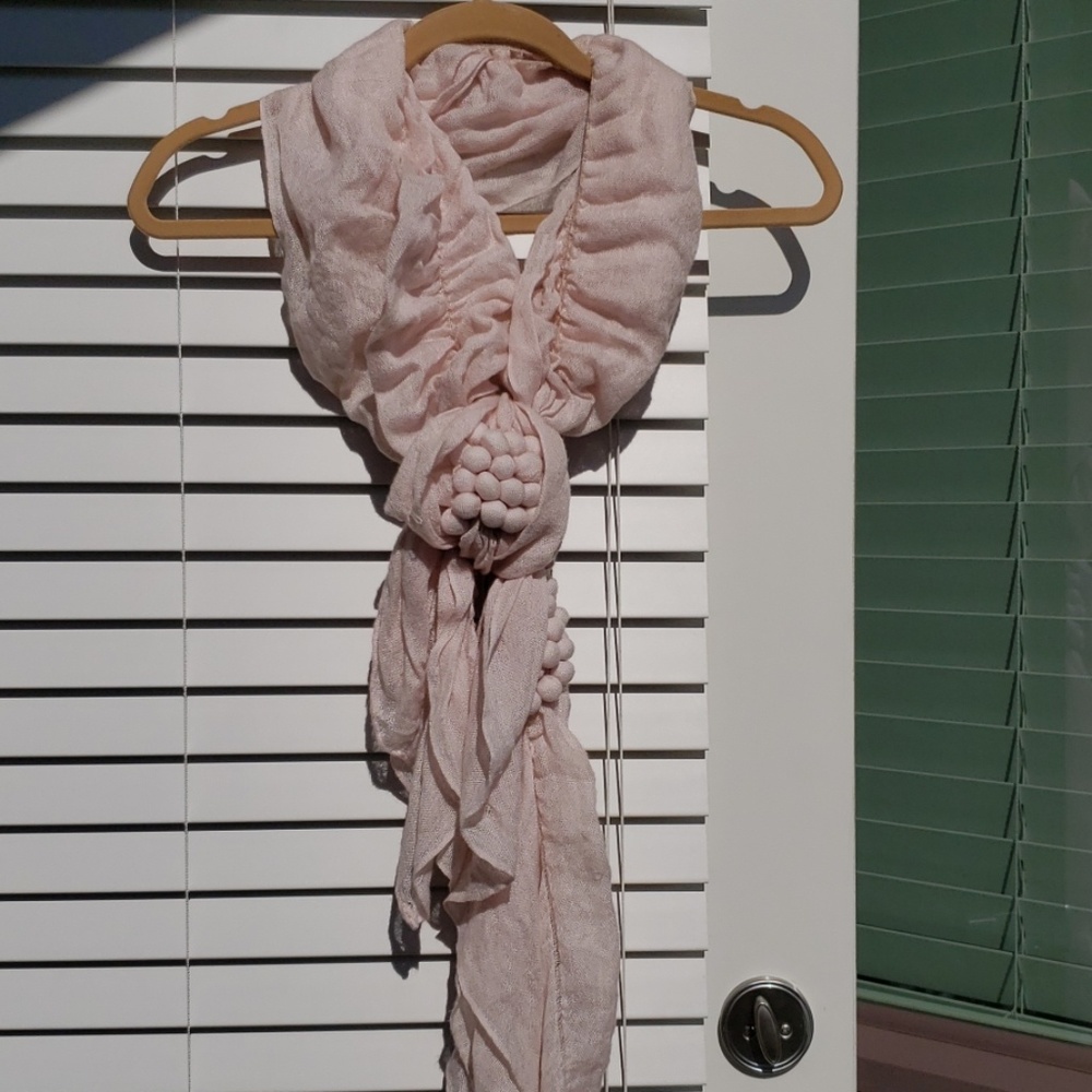 Anthropologie pink scarf
